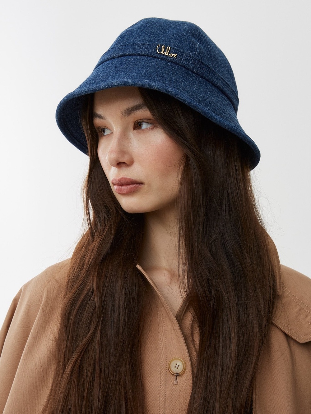Chloé iconic denim bucket hat NWT, dustbag and paper shopping bag